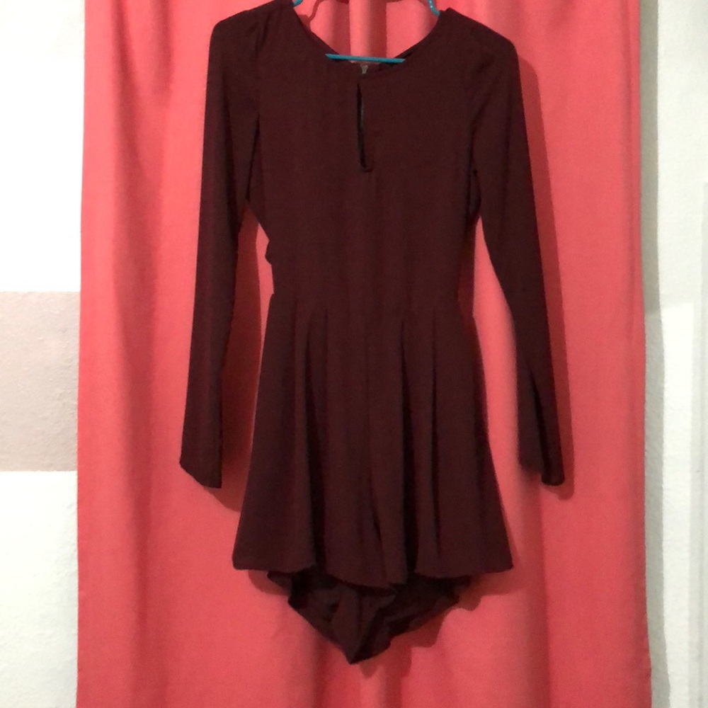 Romper with a open back